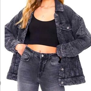 Black quilted jacket NWT
